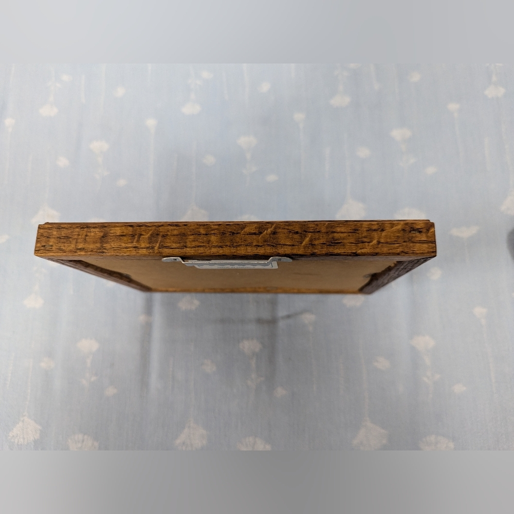 8" x 6" Inspirational spiritual verse Solid wood peach mat board wall decor Vtg. - Picture 6 of 9